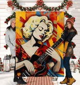 Music-themed Sherpa Blanket